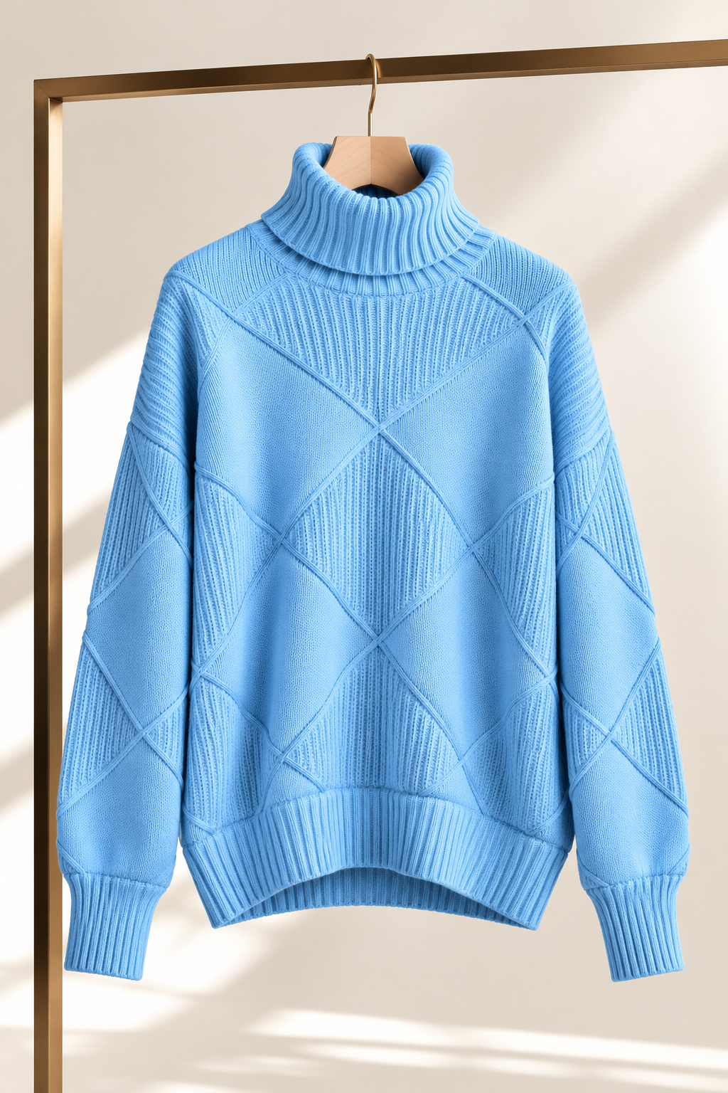 Sweater Porto Fino azul claro producto colgado