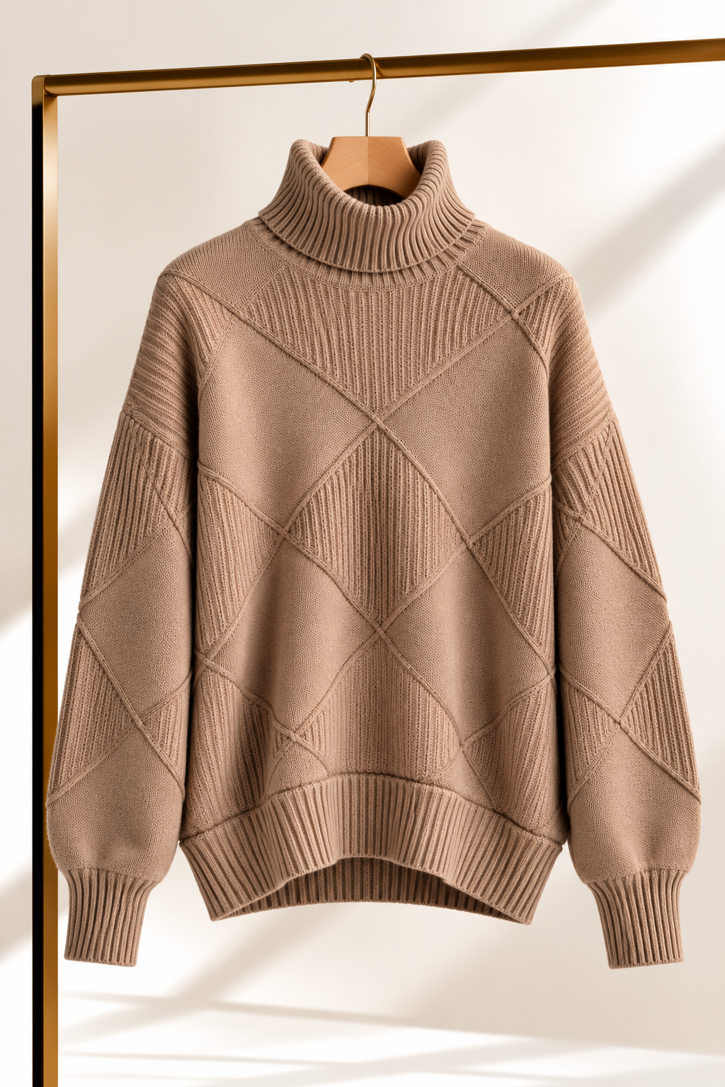 Sweater Porto Fino beige producto colgado