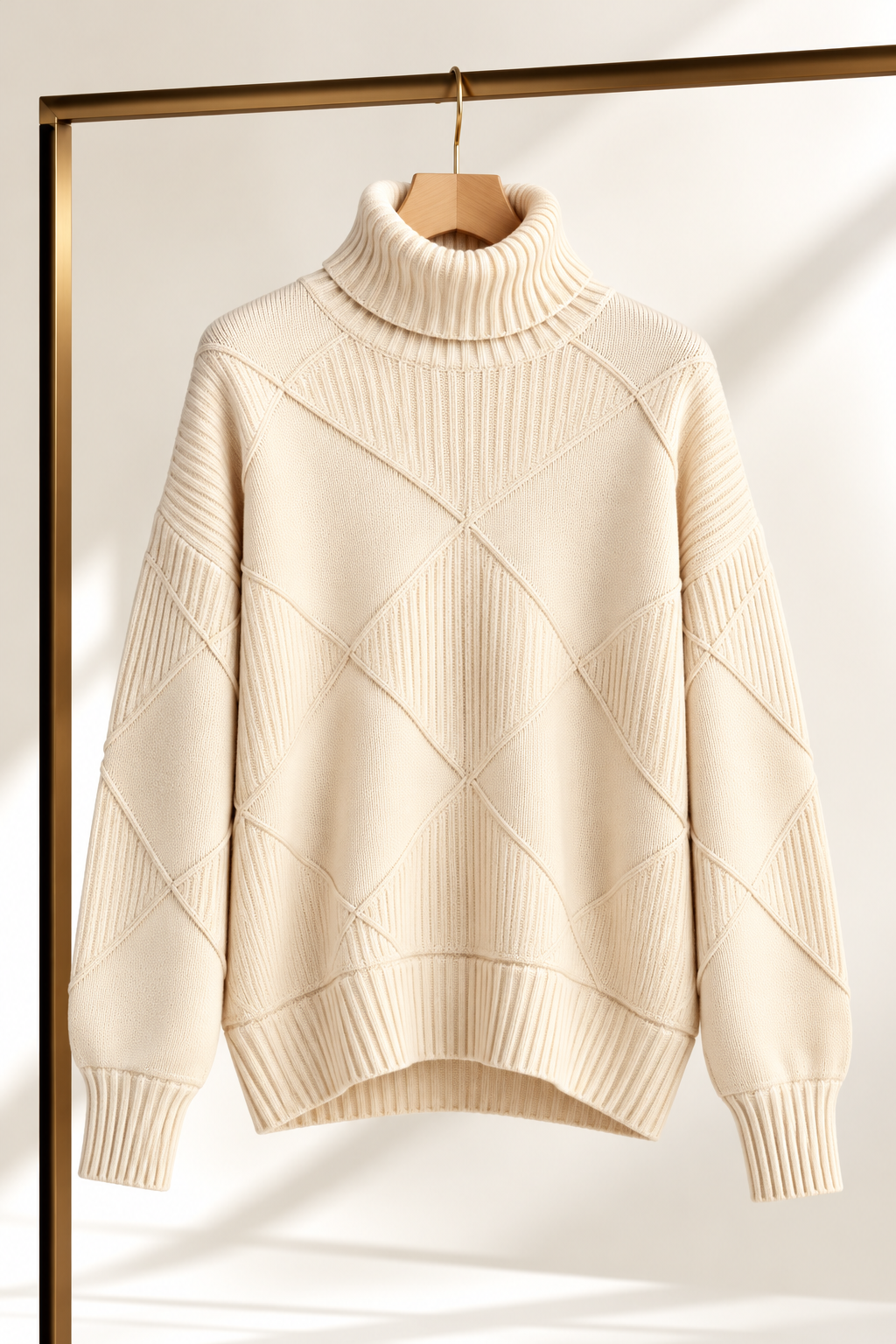 Sweater Porto Fino crudo producto colgado