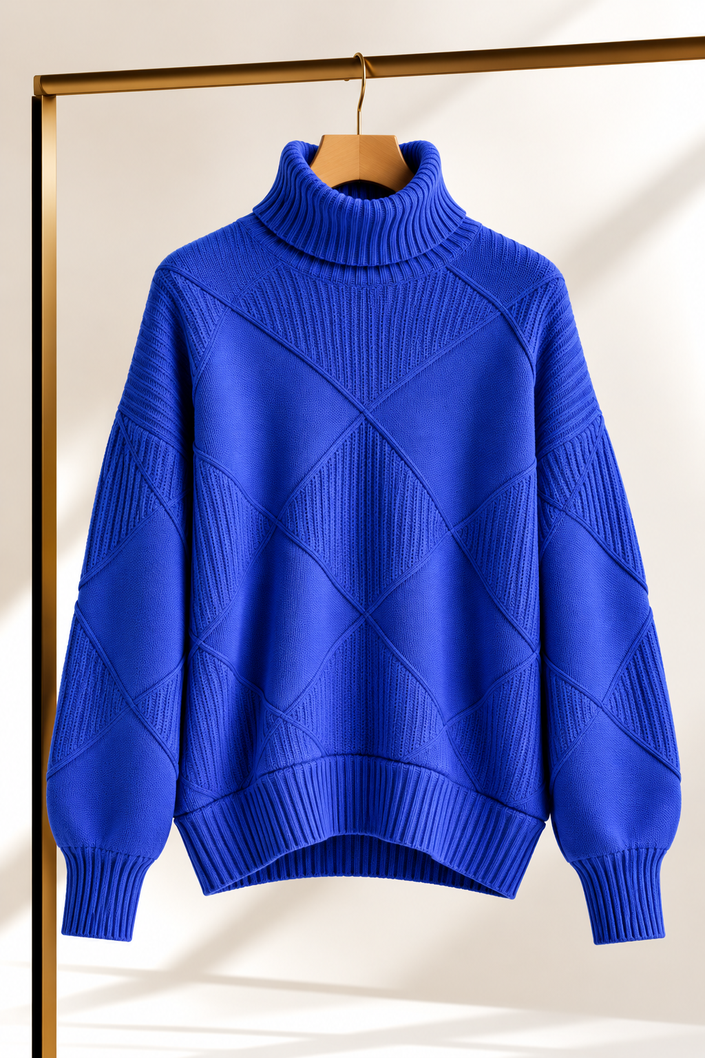 Sweater Porto Fino azul producto colgado