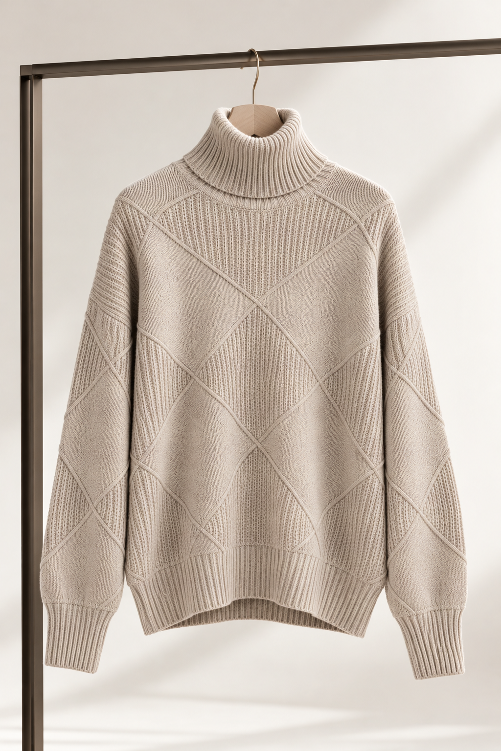 Sweater Porto Fino arena producto colgado