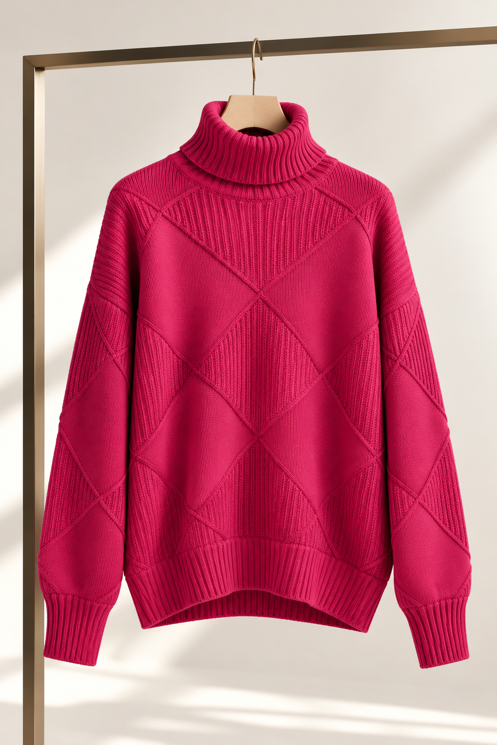 Sweater Porto Fino fucsia producto colgado