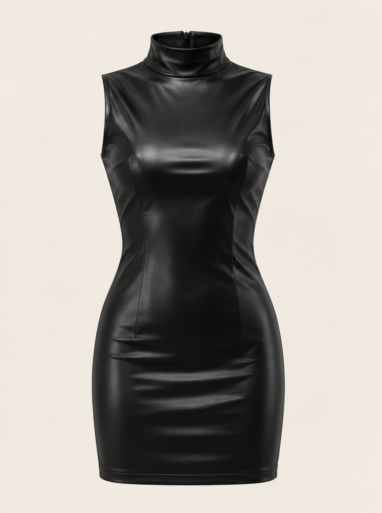 Vestido Caroline negro BY MANAY, producto solo sobre fondo neutro.